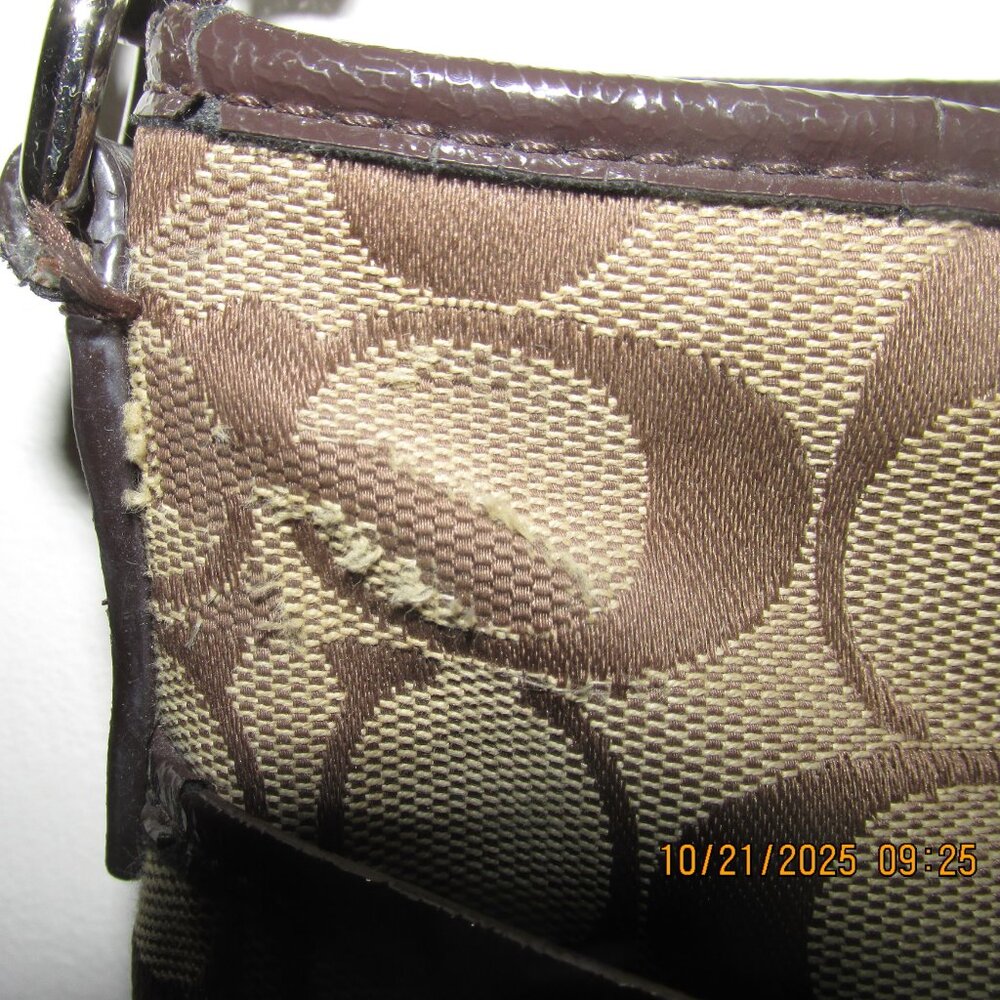 Coach F29210 Signature File Crossbody Brown Purse or Bag - Picture 9 of 15